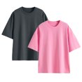 thumbnail image 4 of YTDSCS Kids Boys Girls Summer T Shirts 3-14 Year Unisex 100% Cotton Short Sleeve Tops Toddler Crewneck Solid drop Shoulder Tees for Teenagers, 4 of 8