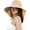 Khaki, variant on Womens Sun Hat Wide Brim with Ponytail Hole Neck Flap Outdoor UV Protection Foldable Fishing Cap UPF 50+