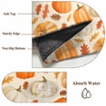 thumbnail image 6 of Area Rugs 2.7'x5', Fall Thanksgiving Carpet for Living Room Bedroom Dining Room, Orange White Pumpkin Falling Leaves Throw Kitchen Rugs Non Slip Washable Rectangle Indoor Outdoor Rugs, 6 of 8
