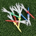 thumbnail image 3 of 2-3/4 inch Golf Tees Plastic 10Pcs Golf Tee Polypropylene More Durable Mix Colors 2.75inch, 3 of 7