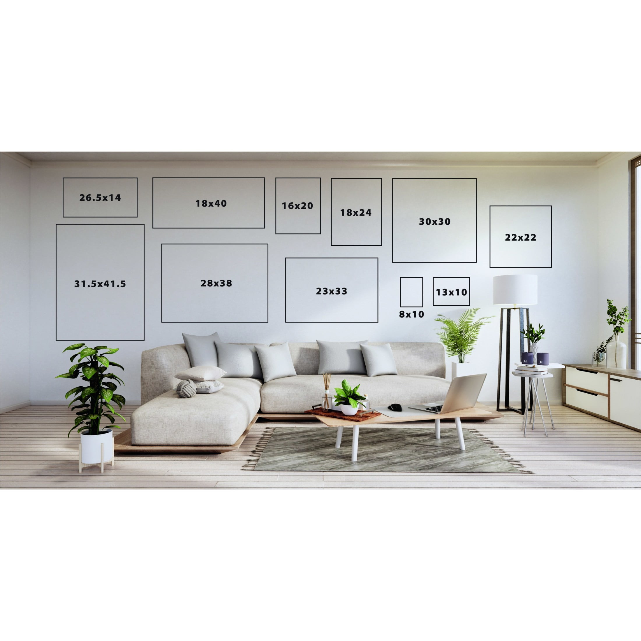Kate and Laurel Sylvie Blank Framed Canvas Wall Art, 31.5x41.5 Gold Beaded, Modern Empty Canvas for Paint-Your-Own Art, Ready to Paint Premium Canvas Already Framed