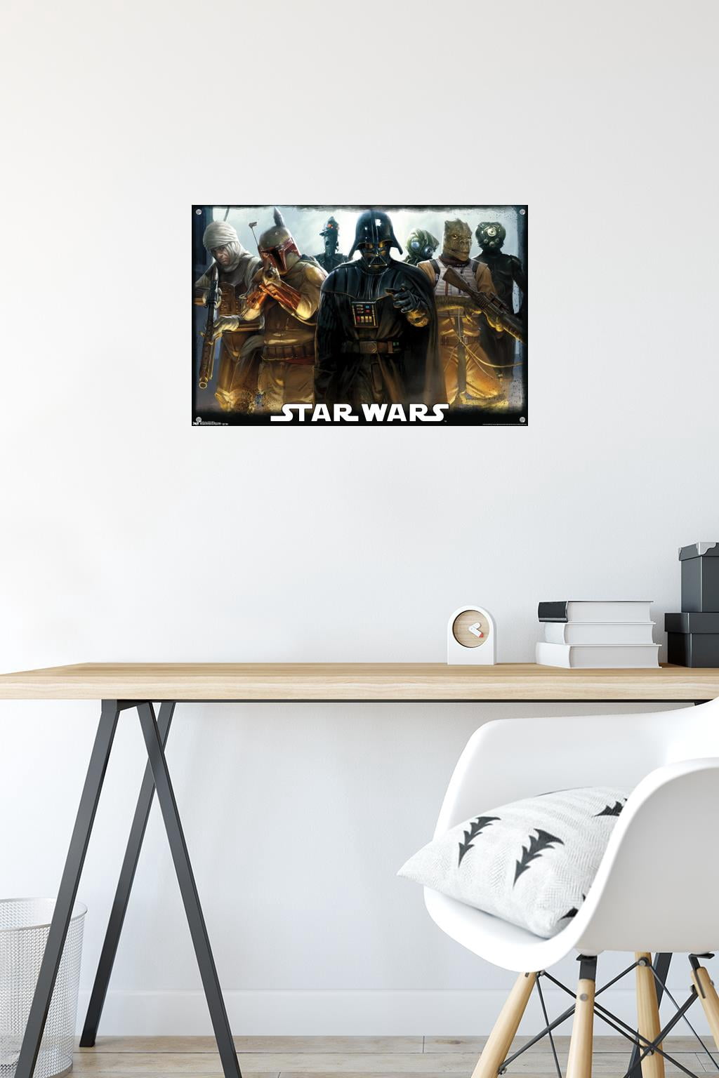 Star Wars: Saga - Bounty Hunters Wall Poster with Push Pins, 14.725" x 22.375"