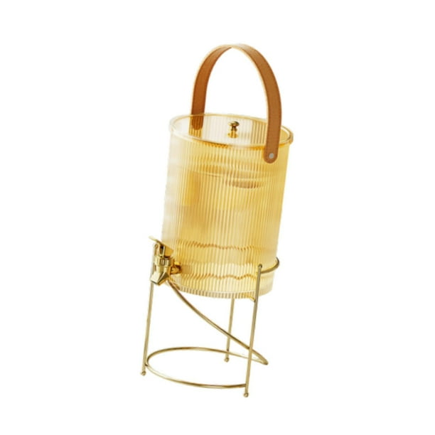 Dispensador de bebidas heladas, cubo para bebidas comerciales, grifo, barril para jugo, té de frutas 5 litros