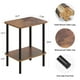 thumbnail image 3 of Mesa auxiliar Apicizon de 2 niveles con estante de almacenamiento, color marrón, 3 of 9