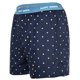 thumbnail image 4 of Happy Shorts Boxers de hombre tejidos, paquete de 3 - Estilo americano, algodón, estampados Hearts/Bear On Stripes/Bus S (Small), 4 of 7