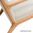 thumbnail image 6 of Subrtex Modern Accent Chair Linen Upholstered Arm Chairs with Solid Wood Frame, Beige, 6 of 8