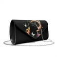 thumbnail image 2 of Xixirimido Women Clutch Bag Elegant PU Leather Evening Bags Envelope Handbags Clutch Purse with Detachable Chain for Party Wedding Prom, Black Cat Butterfly, 2 of 7