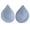 Gray, variant on Women Bra Pads Water Drop Shape Removable Push Up Cups Inserts Bikini Enhancers