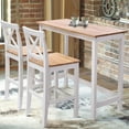 thumbnail image 6 of Kings Brand Furniture 3-Piece Counter-Height Dining Set – Solid Wood Table & 2 Chairs for Kitchen & Small Spaces, 6 of 9