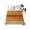 Burnt orange, variant on Queen Flat Sheet 90"x102", Purple Ombre Stripe Soft Lightweight Bedding Flat Sheets Only, Farmhouse Striped Gradient Brushed Microfiber Top Bed Sheet, Breathable StainResistant Bedsheets