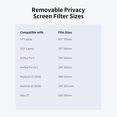 thumbnail image 3 of Filtre Screen Amovible Intimité Lavable Réutilisable Anti-Éblouissement Haute Transmission Protecteur Screen avec Panneau PVC pour 15.6 Pieds', 3 of 7