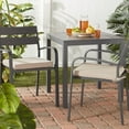 thumbnail image 2 of Sunbrella Outdoor Square Chair Pad (2-Pack), Cast Ash, 2 of 6