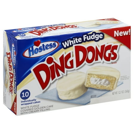 Hostess White Fudge Ding Dongs, 10 ct, 12.7oz