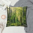 thumbnail image 2 of Orinice Sunlight Through Trees Graphic Decorative Cushion Throw Pillow Cover for Home Couch Living Room Bed Sofa, Zipper Closure, 1PC 20x20in, 2 of 5