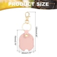 thumbnail image 2 of Uxcell Leather Key Sleeve Broken Car Key Loop Replacement with Clasp for Women Pink, 2 of 5