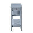 thumbnail image 6 of Convenience Concepts American Heritage 1 Drawer Chairside End Table with Shelves, Gray, 6 of 8
