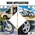 thumbnail image 2 of Unique Bargains 1 Set 4.72" Dually Valve Stem Extenders Straight Dual Tire Valve Extension for Car Truck RV Gold Tone, 2 of 6