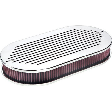 Dual Quad Air Cleaner - Billet Specialties 15520 Ball Milled Dual Quad Billet Air Cleaner