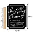 thumbnail image 6 of Big Dot of Happiness Black in Loving Memory Sign - Memorial Wedding Decor - Printed on Sturdy Plastic - 10.5 x 13.75 inches Sign with Stand - 1 Piece, 6 of 8