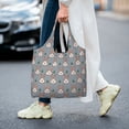 thumbnail image 7 of General Bunny Pattern Colorful Animals Canvas Shoulder Bag, 7 of 7