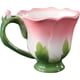 thumbnail image 2 of Juego de tazas de té y café de porcelana YONGSHENG HECHO a mano con platillo y cuchara diseño rosa, 2 of 5