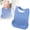 Blue, variant on Apron Sleeve for Babies - Silicone Dining Bib with Pocket and Food Trap - Washable and Soft Feeding Bib for Comfortable Use