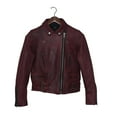thumbnail image 4 of Pure Leather’s Easy Rider Veg Lambskin Leather Jackets for Women, 4 of 7