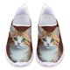 thumbnail image 1 of Zapatos para mujer, lindos zapatos planos sin cordones con estampado 3D de gato negro, zapatos transpirables para mujer para primavera/otoño, zapatos suaves antideslizantes, 1 of 5