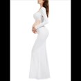 thumbnail image 4 of Vestido de Maternidad para Sesión de Fotos, Larga, Sexy, con Escote y Espalda Descubierta, Maxivestido de Maternidad, Trajes de Fotografía L, 4 of 7