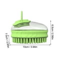 Cieken Pet Dog Bath Brush Soft Silicone Dog Shampoo Brush Hair Brush