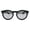 Black (Silver Mirror), variant on Sunglasses Womens Round Horn Rim Keyhole Shades UV 400 Black, Black