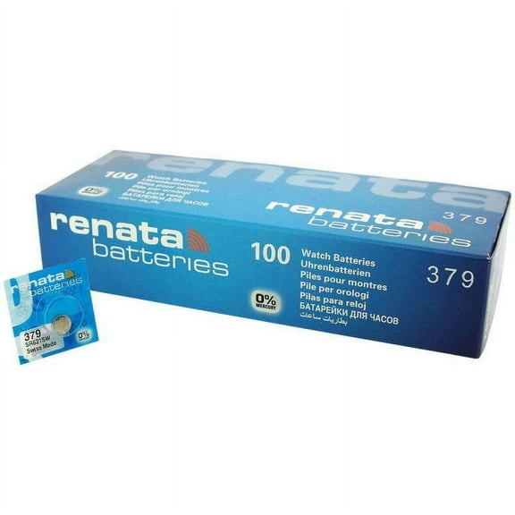 Renata 379 (SR521SW) Watch Batteries Box of 100