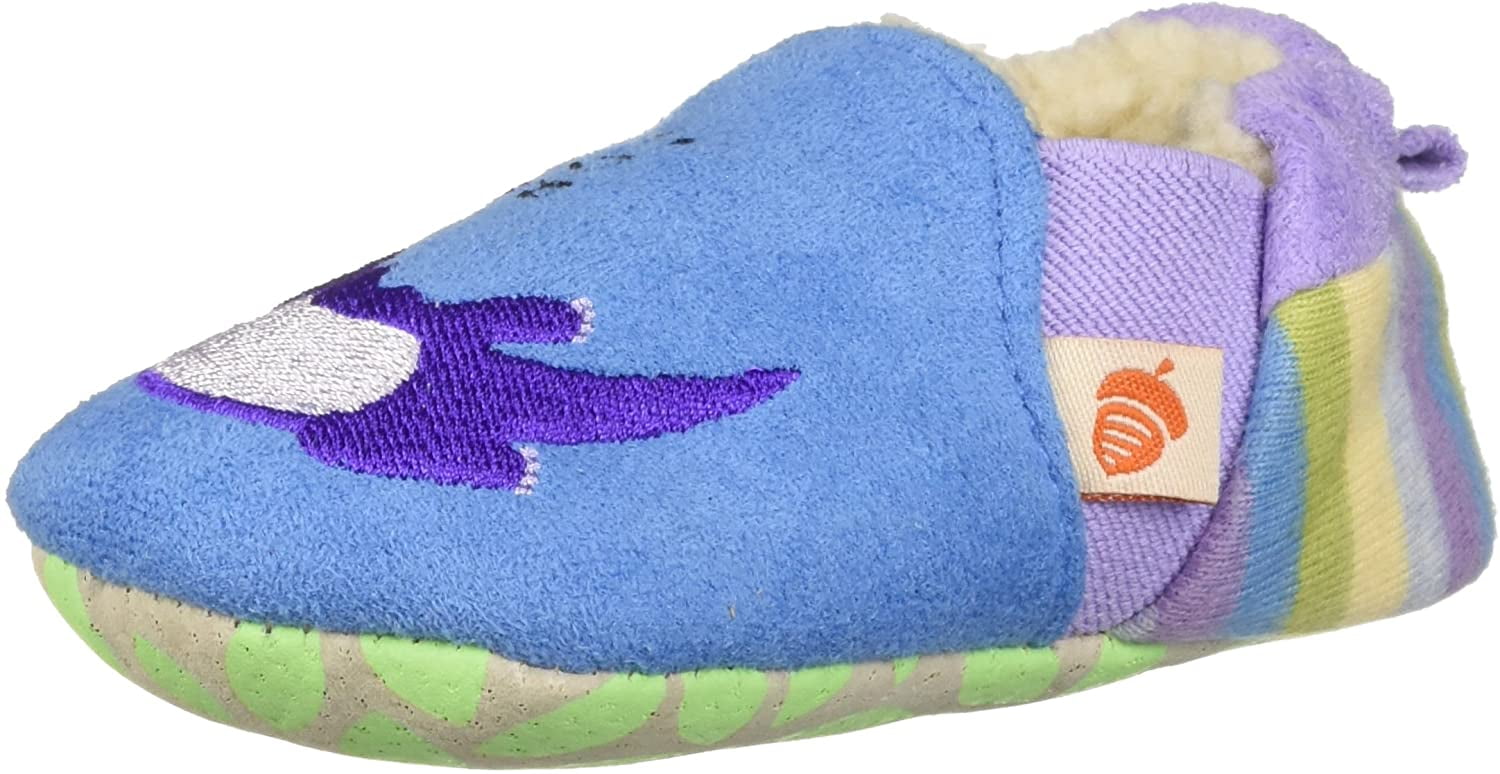 Acorn Baby EasyOn Moc Slipper, Ocean Blue Otter, L Standard Width US