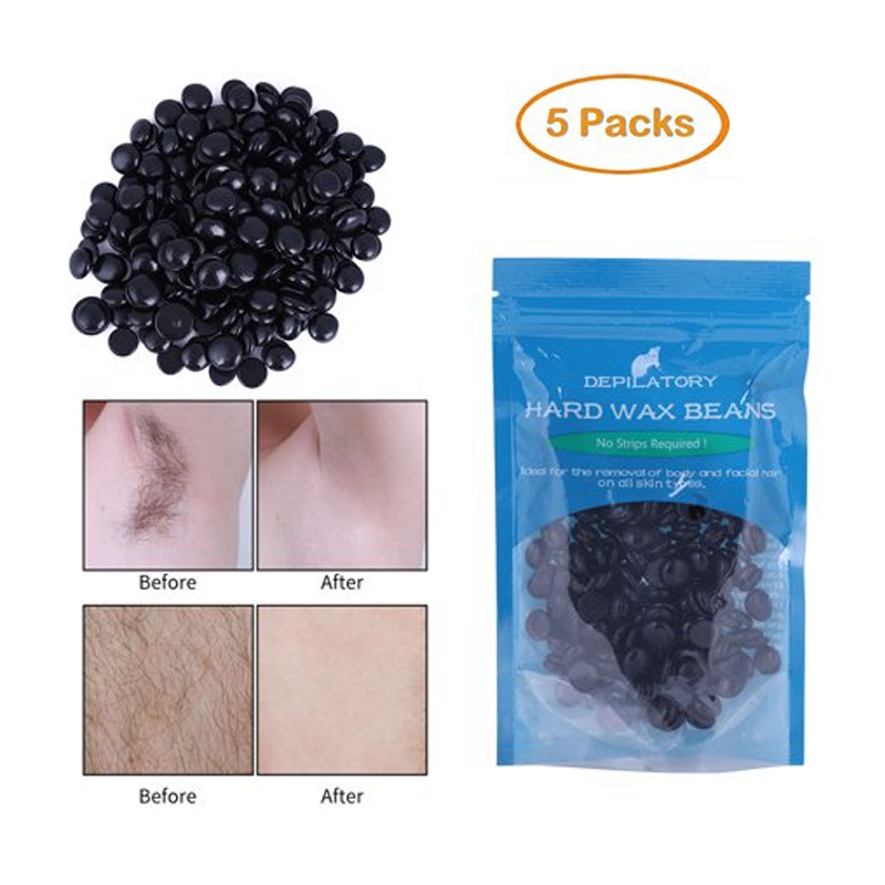 Walfront Women Men Body Legs Hair Removal Depilatory Wax Beans