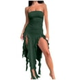 thumbnail image 2 of Mefallenssiah Robe Irrégulière Mode Printemps/été Sexy Personnalité Enveloppée, 2 of 8