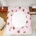 thumbnail image 5 of Feelyou Leopard Print Stars Queen Sheet Sets, Princess Cartoon Bed Set, 4pcs, 5 of 7