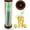 Brown-12in, variant on Straws Holder Dispenser for Counter, 10Inch Drinking Straw Dispenser,Acrylic Straw Organizer with Bamboo Lid,Includes 100 Straws,Transparent Straw Storage Container for Kitchen,Pencils and Silverware