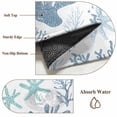 thumbnail image 6 of 2'x6' Rug Runners for Hallways Kitchen, Blue Coastal Non Slip Entryway Beside Floor Carpet Runner, Summer Nautical Starfish Beach Coral Washable Laundry Room Bedroom Throw Rugs Mat for Family Pet, 6 of 8