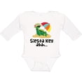 thumbnail image 3 of Inktastic Siesta Key Florida Summer Vacation Girls Long Sleeve Baby Bodysuit, 3 of 5