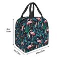 thumbnail image 3 of Easygdp Flamingos And Birds Bolsa Térmica Premium - Tela Oxford Impermeable, Gran Capacidad, Bolsillo Frontal, Unisex para Trabajo, Escuela, Actividades al Aire Libre y Picnics, 3 of 8