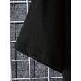 thumbnail image 2 of Camiseta gráfica de estilo urbano para hombre: manga corta, estampado de llamas negras, cuello redondo, ropa informal de verano, mezcla de algodón, lavado a mano únicamente., 2 of 5