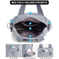thumbnail image 3 of BadPiggies Nylon Crossbody Bag for Women Multi Pockets Waterproof Handbag Messenger Purses Travel Shoulder Bag - Gray, 3 of 10