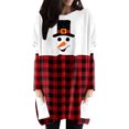 thumbnail image 1 of Sudadera Gibobby sin capucha y ocio Navidad Camisa de mujer con bolsillo Casual Regalo Túnica Tops Bloque de Color M, 1 of 4