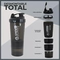thumbnail image 3 of Vaso Deportivo Shaker Mezclador Proteínas Spider Negro Genérica Spider Negro, 3 of 3