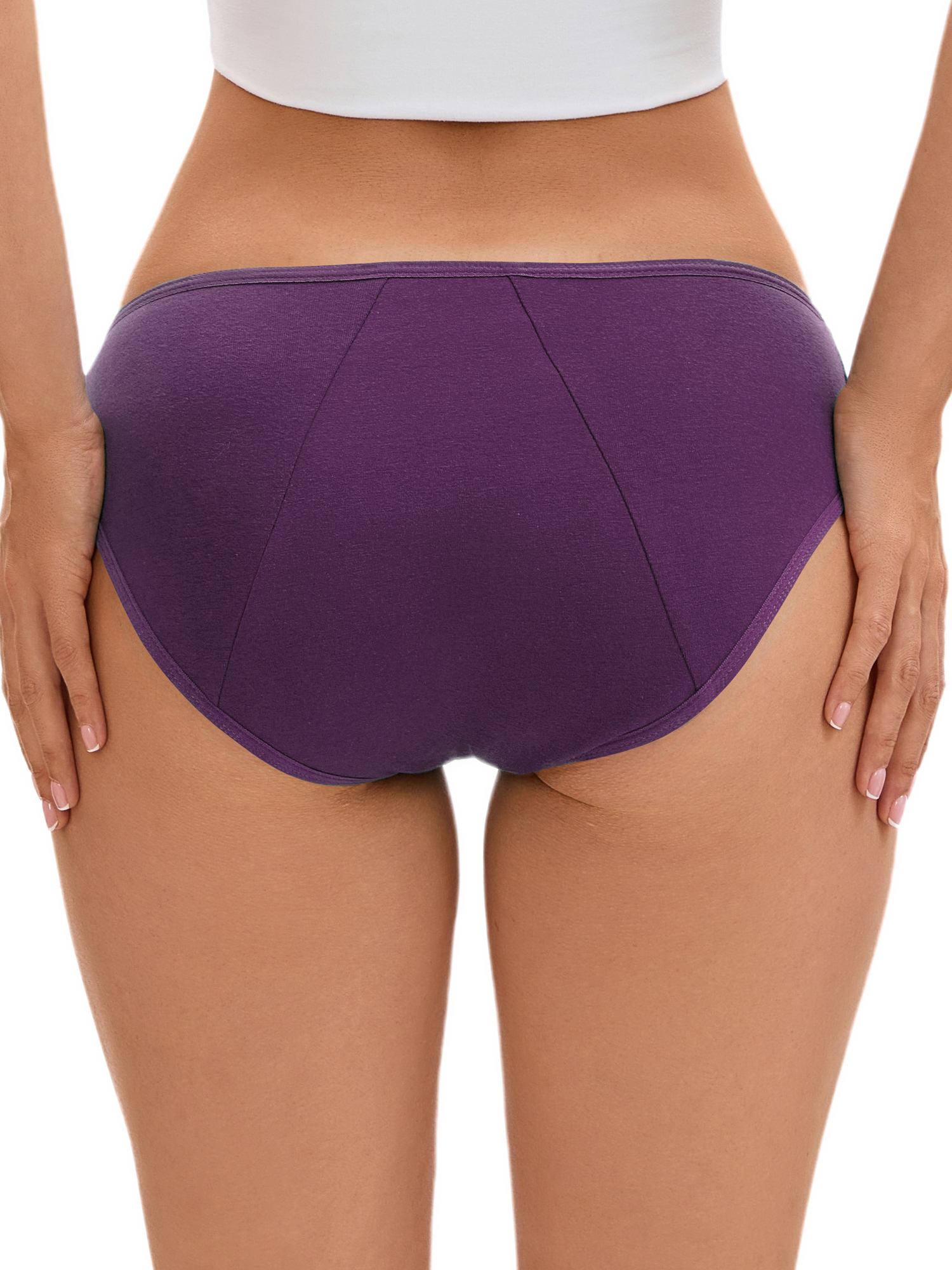 DARING DIVA Women's Underwear Hipster Soft Panty Available in Plus Size 3XL Dark Purple