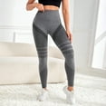 thumbnail image 6 of GEWSEY Scrunch Lifting Leggings for Women Impact Gym Seamless Workout Leggings Mid Low Waist Tummy Control Yoga Pants Grey, S, 6 of 7