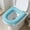 Blue, variant on Waterproof EVA Toilet Seat Cushion Pad, Universal Fit for Elongated & Round Toilets, Soft Padded Washable Quick-Dry with Handle - Blue