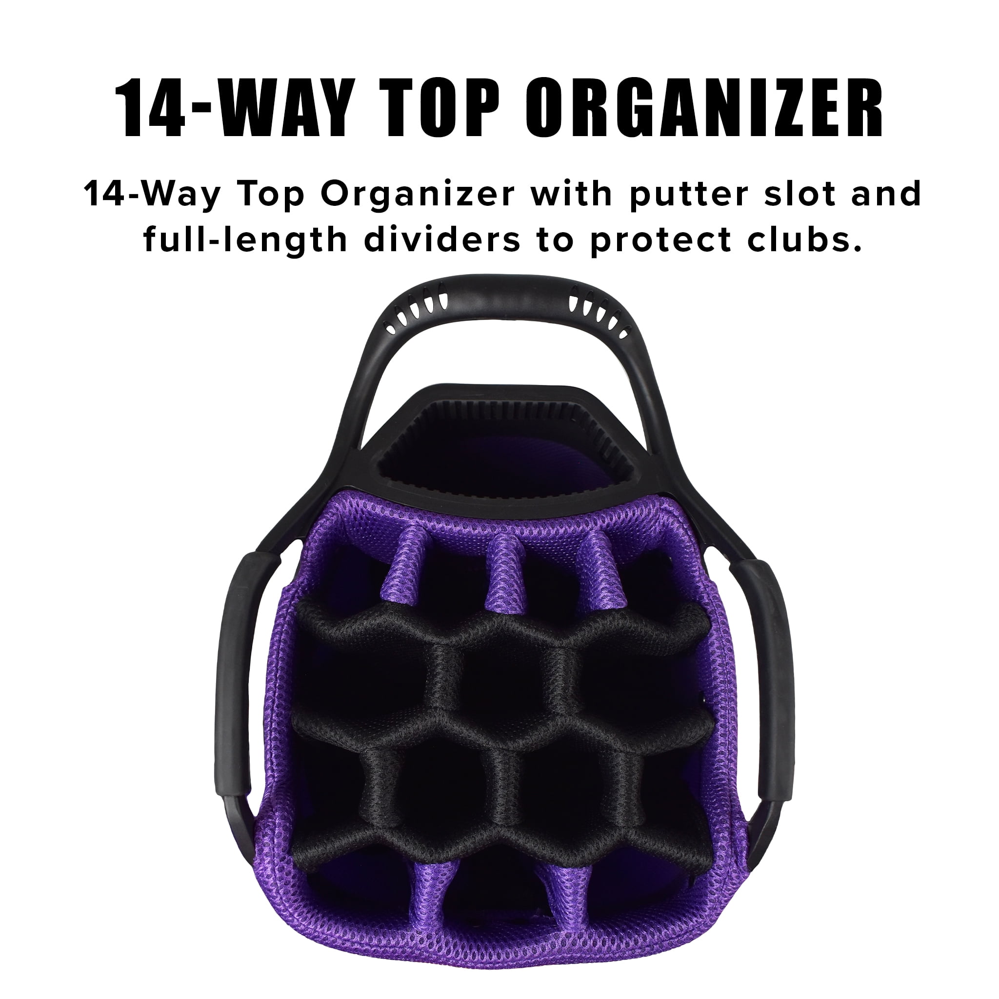 Snake Eyes Golf Ladies Ultra Premium 14 Way Divider SE500 Cart Bag