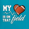 thumbnail image 2 of Wild Bobby, My Heart Is On That Football Field, Sports, Men Graphic Tee, Light Turquoise, X-Large, 2 of 4