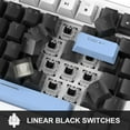 thumbnail image 4 of MageGee 75% Mechanical Gaming Keyboard, Red Switches, EVA Foam, Knob Control, STAR75 Portable NKRO, 4 of 10